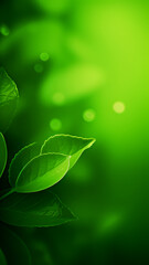 Green Plants Wallpaper Vertical Background| Generative AI