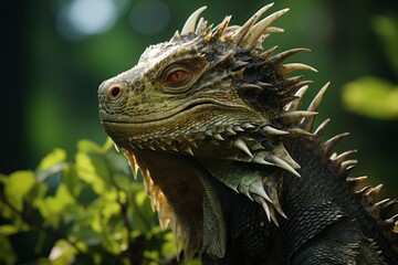 Obraz premium Close-Up of Rhabdodon, Natural light, Generative AI