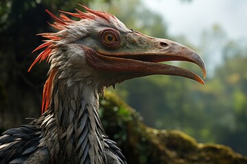 Close-Up of Quetzalcoatlus, Natural light, Generative AI