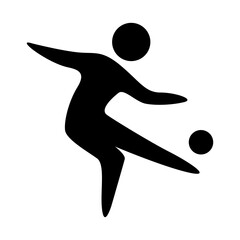 human playing ball icon logo design