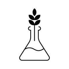 Agro laboratory icon design. Organic Laboratory Ecology vector illustration. isolated on white background