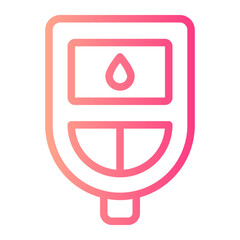 blood test gradient icon