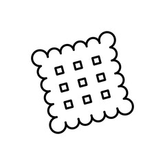 Biscuit cracker icon vector design templates simple and modern