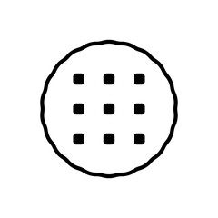 Biscuit cracker icon vector design templates simple and modern