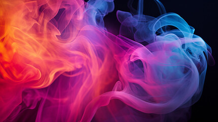 Fototapeta premium abstract colorful smoke, Generative AI