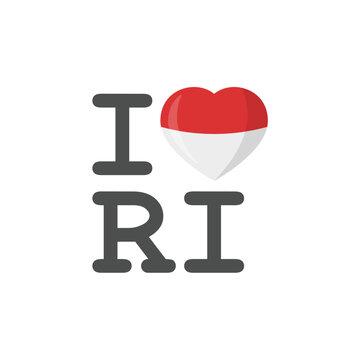 I love Indonesia related icon for design element. I love Indonesia symbol for Indonesia Independence Day Celebration.