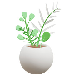 3D Plant Home Decoration