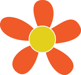Flower. Flower Icon. Flower Illustration. Cute Flower. Flower Isolated on White Background. Vector illustration. Elements for design.