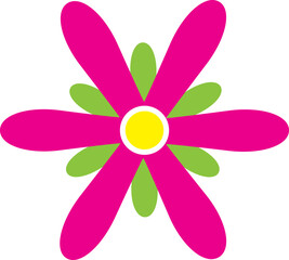 Flower. Flower Icon. Flower Illustration. Cute Flower. Flower Isolated on White Background. Vector illustration. Elements for design.