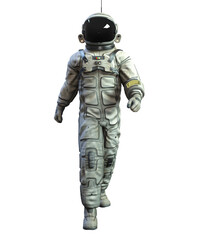 Astronaut on transparent background, 3d render