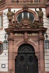05.05.2022 Frankfurt, Germany. Old traditional buildings in Frankfurt, Germany in a...
