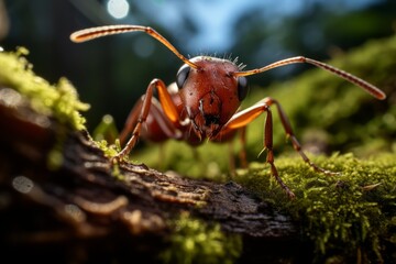 Photograph Of Ant Natural Light, Generative AI