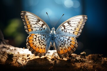 Fototapeta na wymiar Photograph Of Butterfly Natural Light, Generative AI