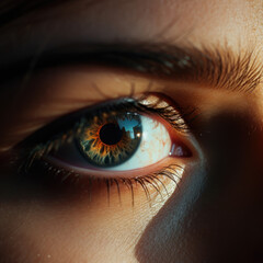 Naklejka premium eye close up