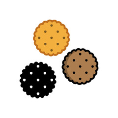 biscuit icon vector design templates