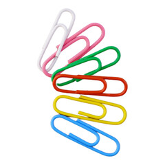 Colorful Paper Clip Cutout

