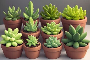 Fototapeta premium cactus in a pot