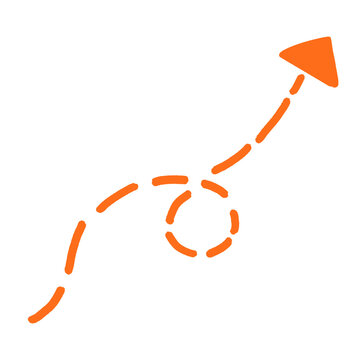 Orange arrow