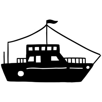 recommend clip art: silhouette of ship,boat element,modern ship icon