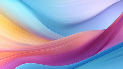 Digital colorful rainbow wavy curve abstract graphic poster web page PPT background