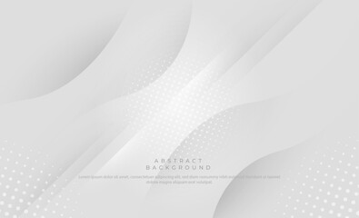 Abstract wave background, simple background with gray white gradient. Simple vector illustration