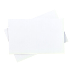 White Paper Card Cutout
