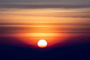sun rise and sun set sky with cloud on a cloudy day.