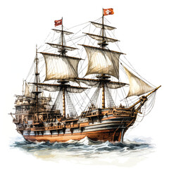 A china brigantine ship
