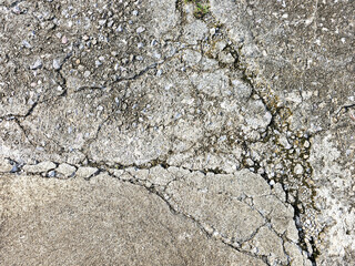 Damaged cracked asphalt road pattern texture, Surface of concrete floor cracks, Rough cracked texture, Concrete texture,Grunge texture