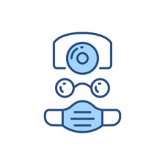 Doctor related vector line icon. Medical worker. Practicing. Scientist. Isolated on white background. Vector illustration. Editable stroke