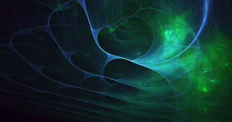 3D rendering abstract fantasy light fractal background