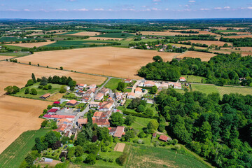 Naklejka premium Village in La Vallée, Charente Maritime, France