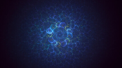 3D rendering abstract fractal light background