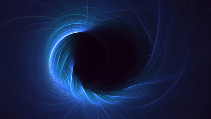 3D rendering abstract fractal light background