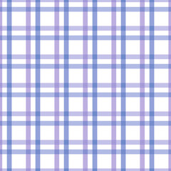 Gingham seamless pattern.Blue background texture. Checked tweed plaid repeating wallpaper. Fabric design.