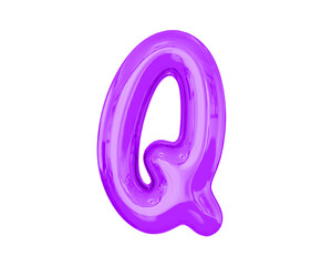 Letter Q Balloons SPurple