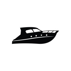 Naklejka premium boat logo icon