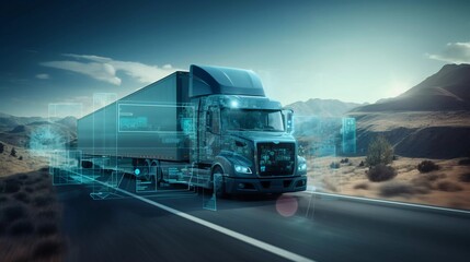 Transport Logistics Technology - trucking, road freight, delivery