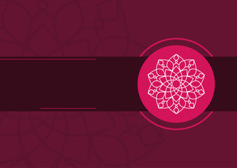 Elegant Background With Mandala And Abstract Shapes