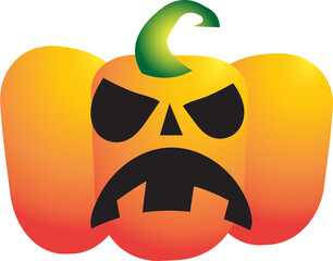 The jack o lantern  pumpkin for halloween concept