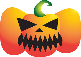 The jack o lantern  pumpkin for halloween concept
