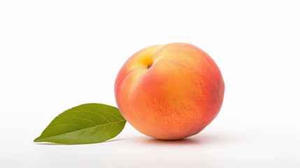 Fototapeta na wymiar peach fruit isolated on white background