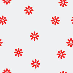 Fototapeta na wymiar Seamless floral pattern with cheerful colors