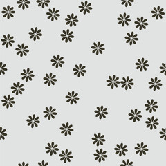 Seamless floral pattern with calm and elegant colors