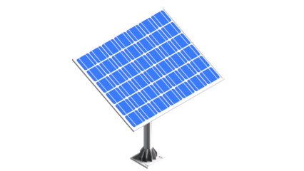 solar panel isolated