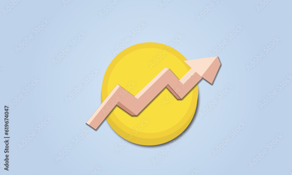 Poster symbol graph or chart icon message bubble.vector design illustration.