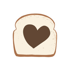 heart shaped bread