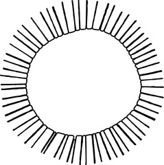 Flower Outline. Flower Outline Illustration. Flower Icon. Flower Symbol. Flower Outline Isolated on White Background. Vector illustration. Elements for design.