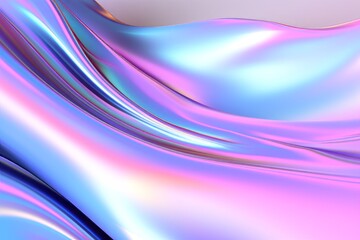 Metallic flat holographic background. Made with AI Generative