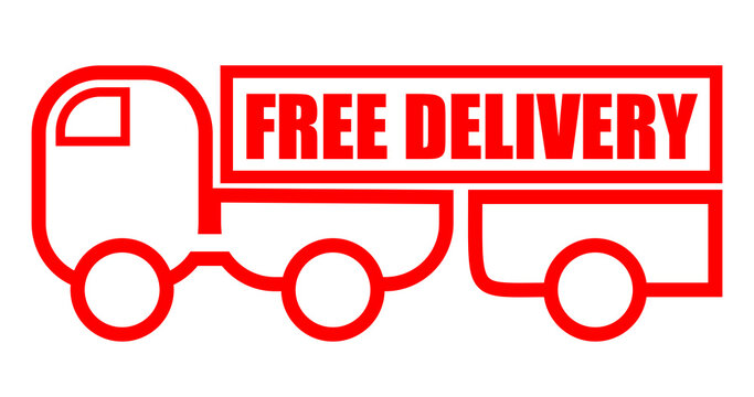 free delivery icon sticker illustration